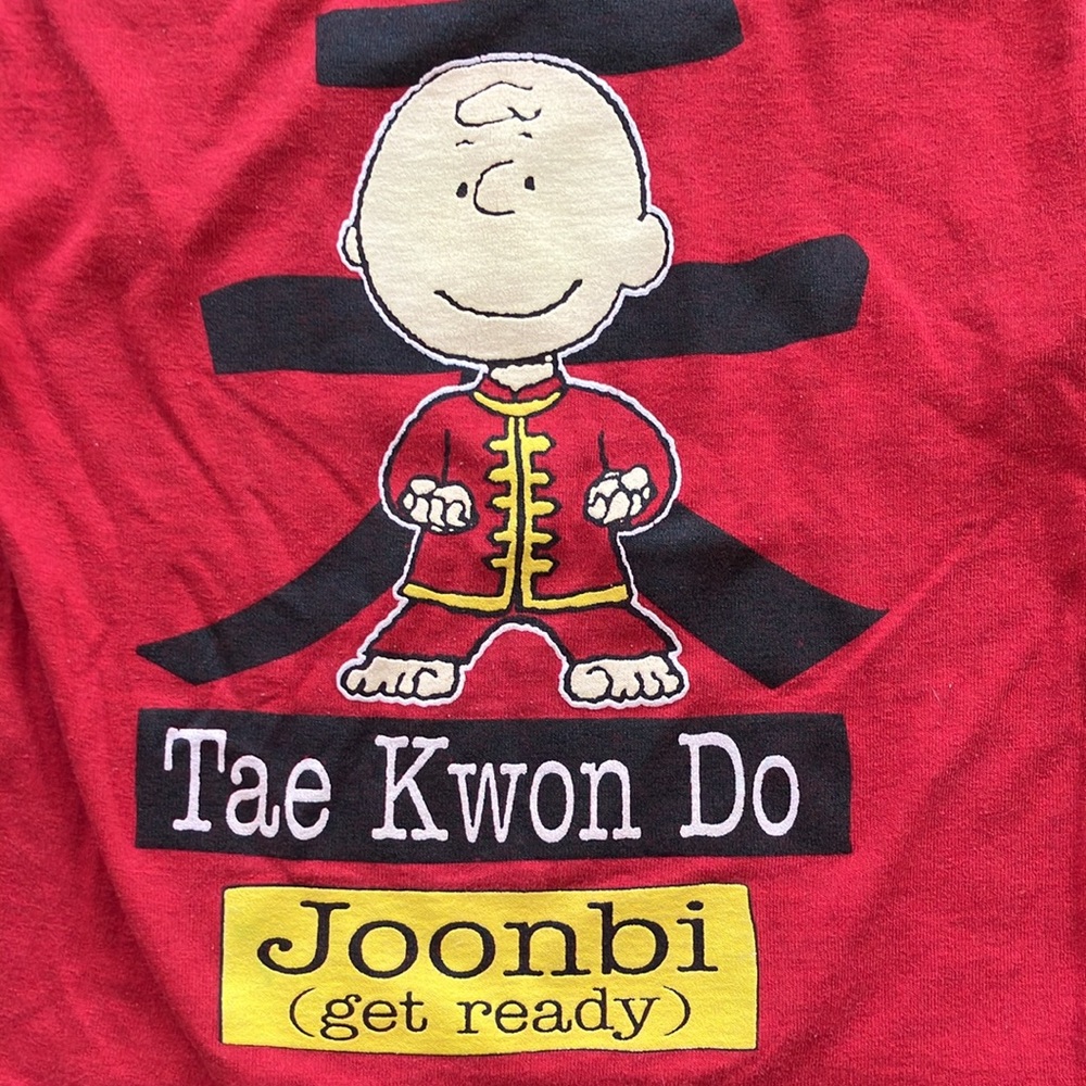 90s Peanuts Charlie Brown Tae Kwon Do long sleeve tee size 4